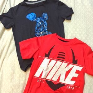 Boys Nike and Basketball Tees, size small (see description)